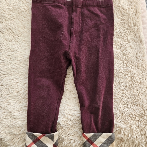Burberry Bottoms Burberry Babys Penny Checkercuff Leggings In